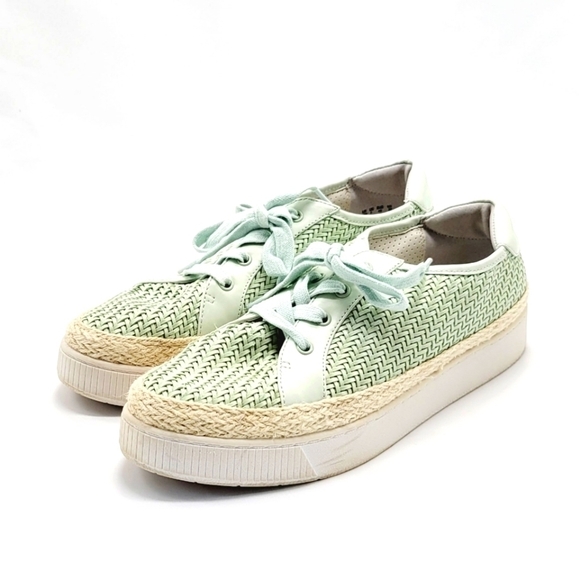 3/$25 🍓 Franco Sarto teal color chunky wedge shoes size‎ 10M - Picture 1 of 8